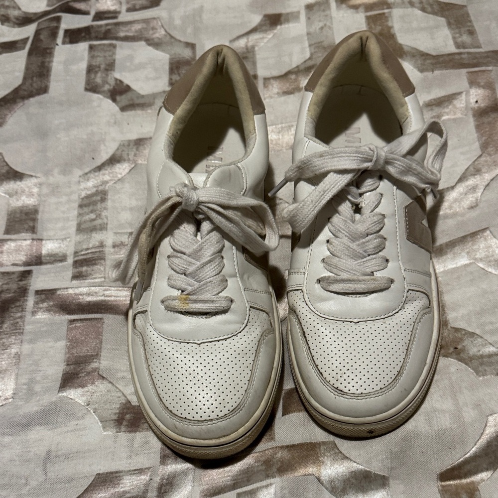 MIA White and Tan Women's Sneakers